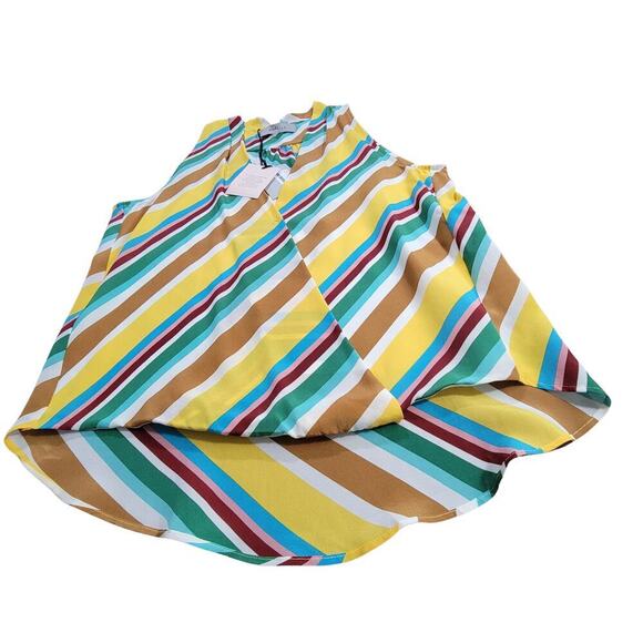 MARELLA Sleeveless CusCus Silk Blend Blouse Womens 8 NWT Career Sophisticated - Picture 12 of 12